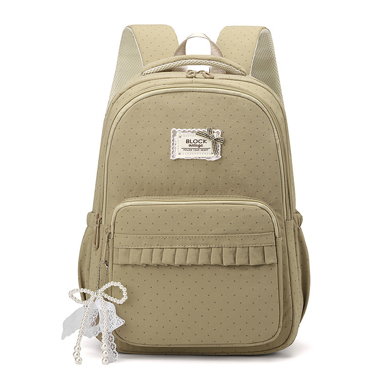 Decorative Polka Dot Backpack LoungeYard — product view 5