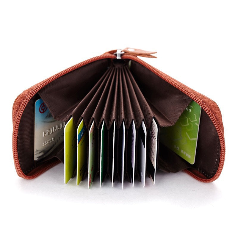 Textured Leather Zip Pouch — product view 5