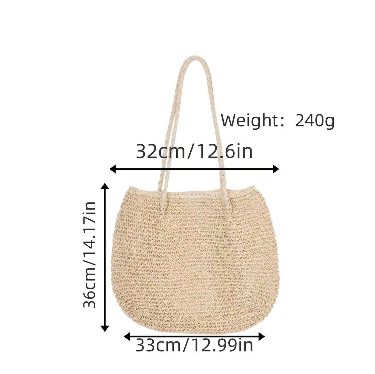 Beach bag in modern macrame style LoungeYard — product view 1