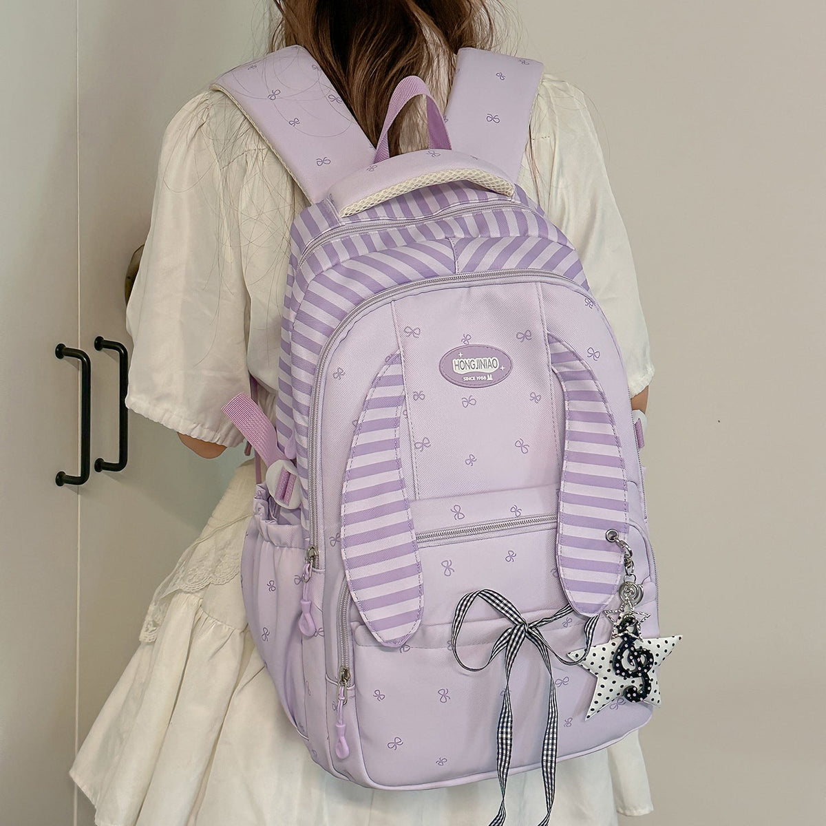 Fun Bunny-Ear Design Backpack LoungeYard — product view 2
