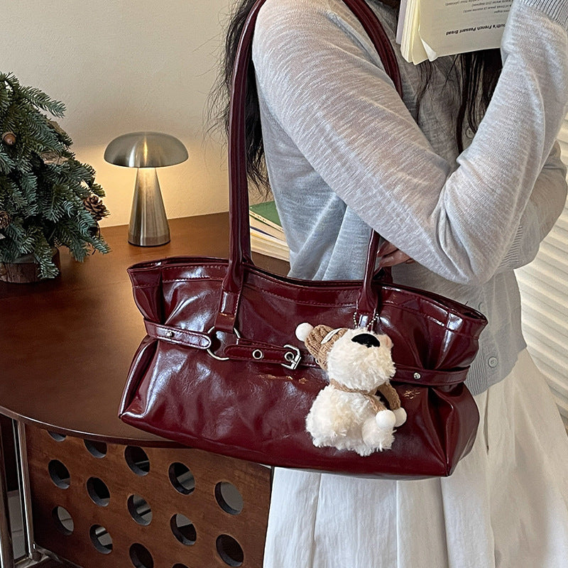 Elegant Patent Leather Handbag — product view 3