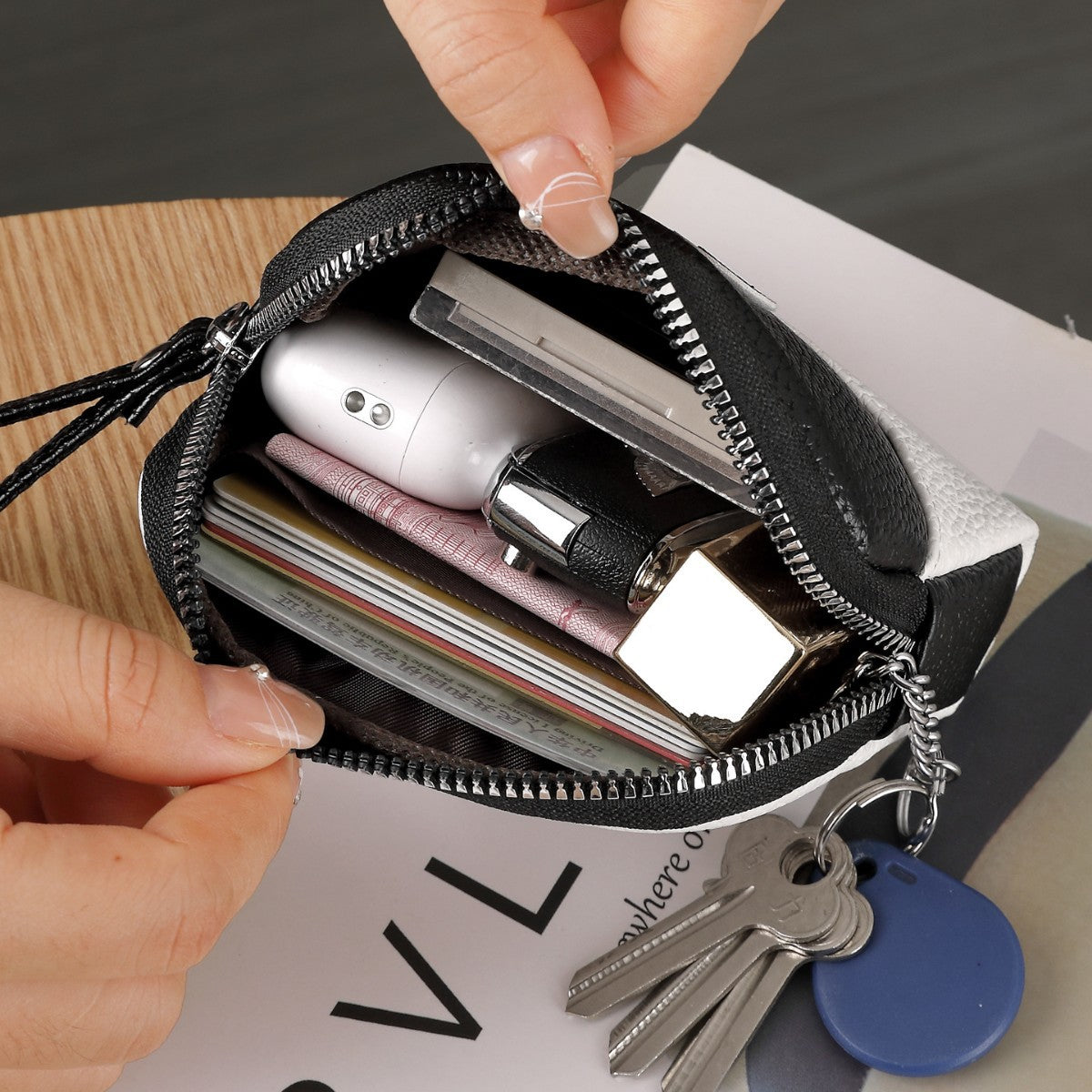 Fun Character Zippered Coin Pouch — product view 5