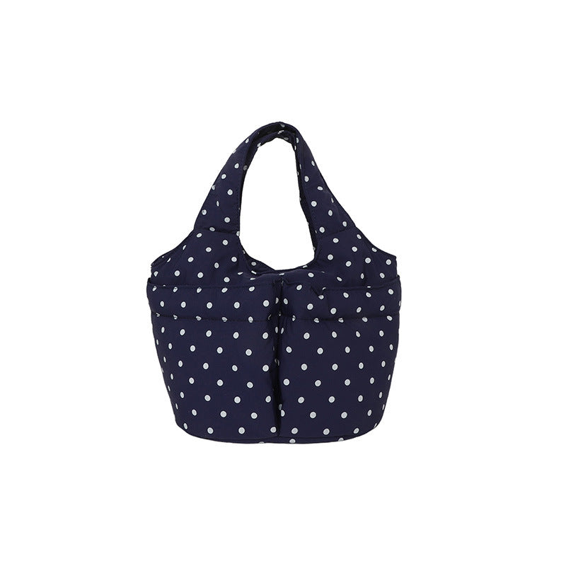 Quilted Polka Dot Utility Tote — product view 1