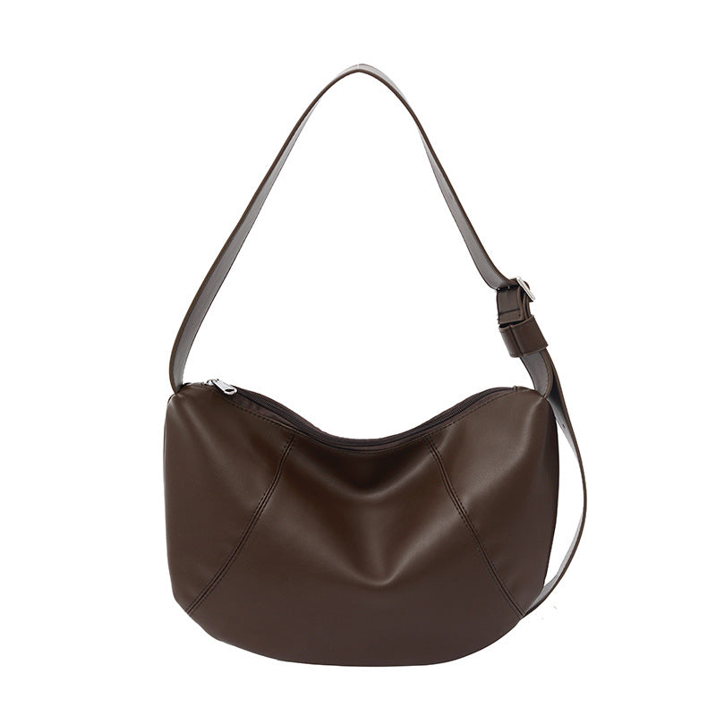 Fashionable shoulder bag with adjustable shoulder strap and sturdy zipper LoungeYard — product view 3