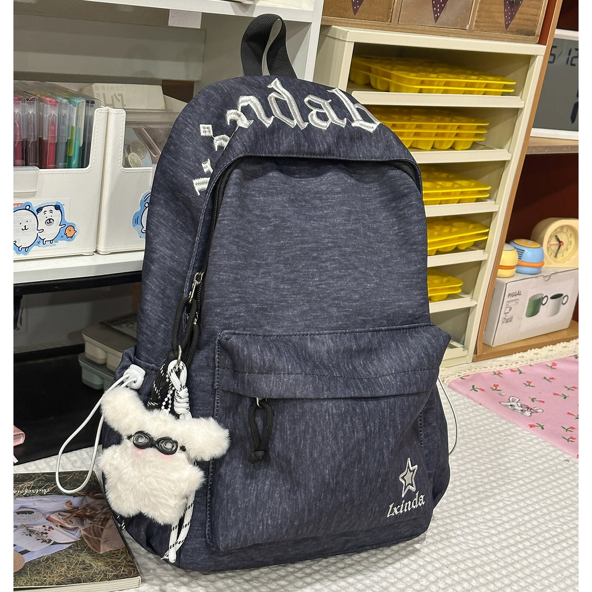Lightweight Textured Backpack LoungeYard — product view 7