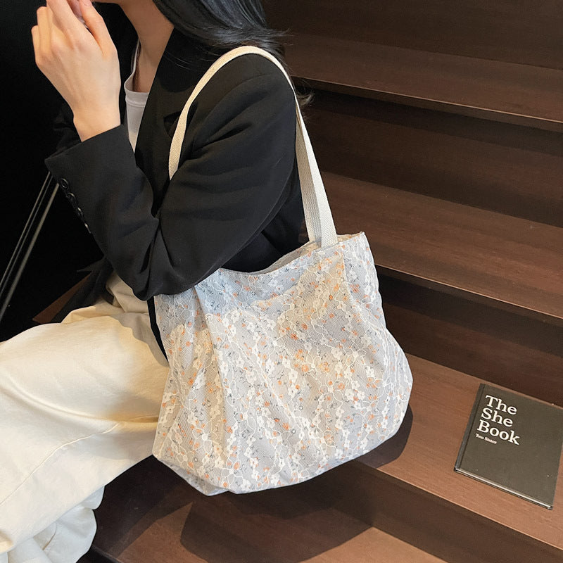 Floral Lace Spacious Tote Bag — product view 1