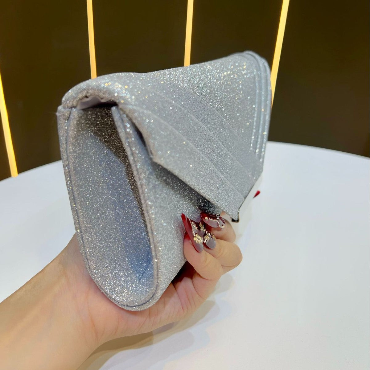 Sparkling Glittered Evening Clutch — product view 2