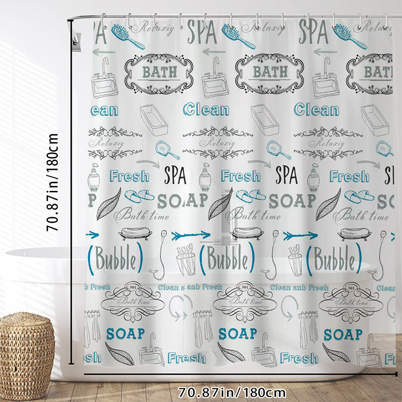 Decorative Shower Curtain LoungeYard — product view 4