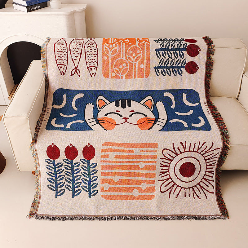 Whimsical Artwork Throw Blanket — product view 6