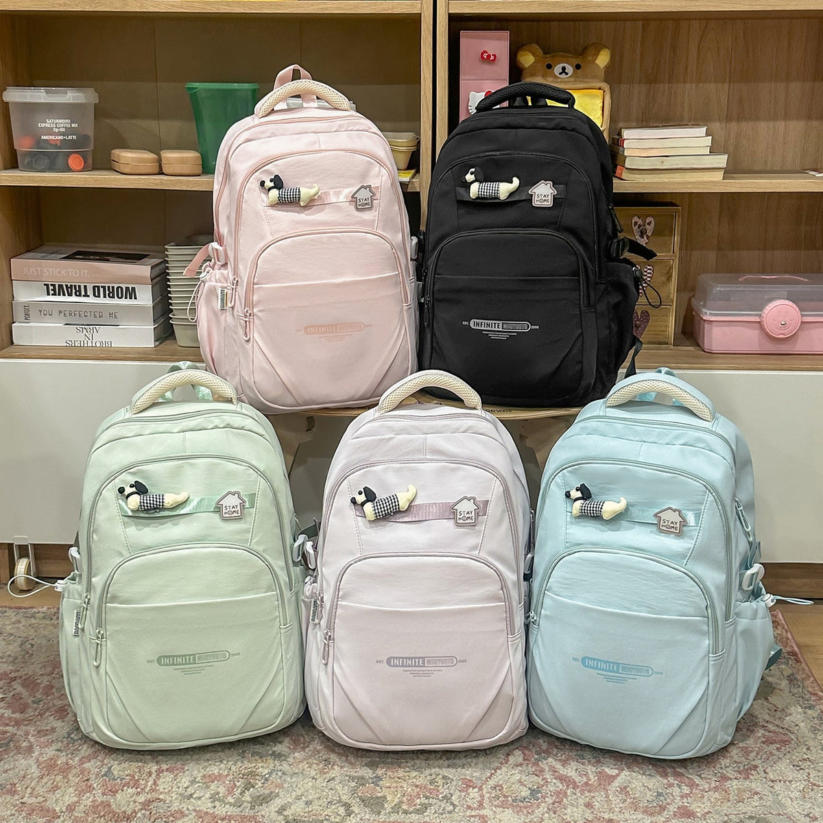 Fun Character-Embellished Backpack LoungeYard — product view 4