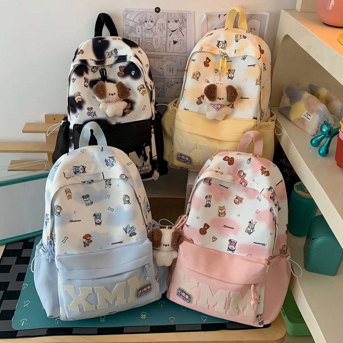 Fun Character-Print Backpack LoungeYard — product view 4