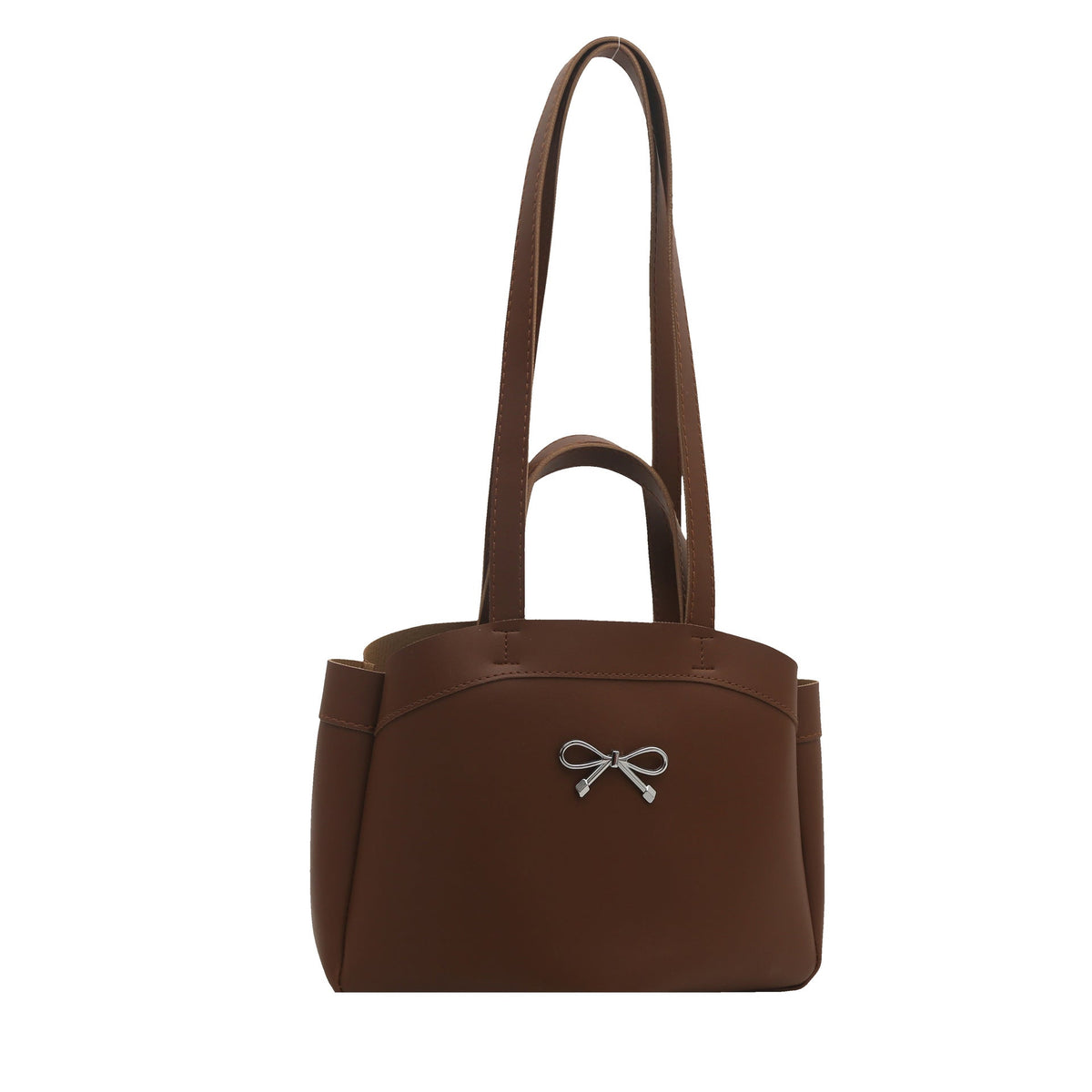 Elegant Bow Accent Handheld Tote Bag LoungeYard — product view 6
