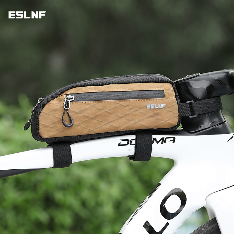 compact ripstop travel organizer pouch with dual-zip compartments and side carry loop LoungeYard — product view 1