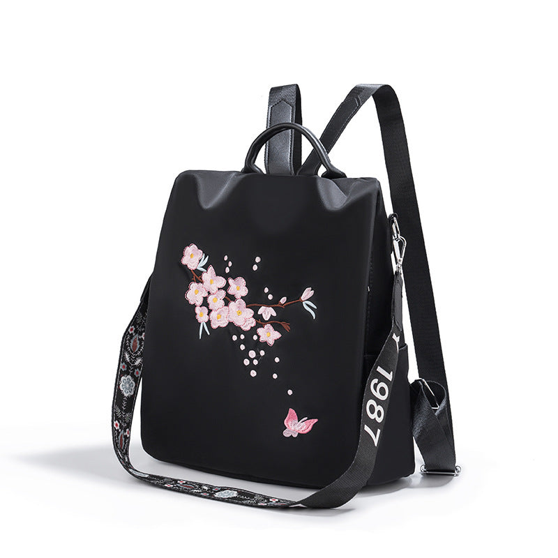 Embroidered Floral Backpack LoungeYard — product view 6