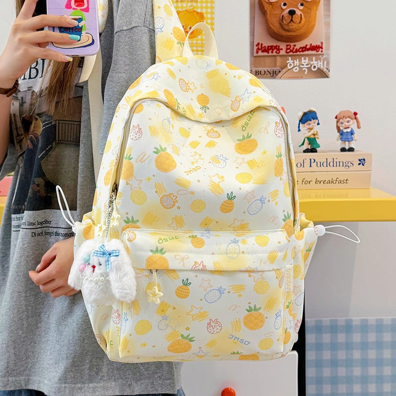 Fun Pineapple-Themed School Backpack LoungeYard — product view 1