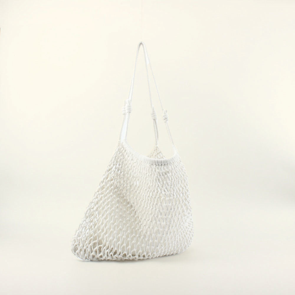 Net bag with flexible shape and stylish shoulder straps LoungeYard — product view 2