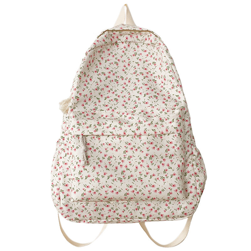 Floral Print Everyday Backpack LoungeYard — product view 7