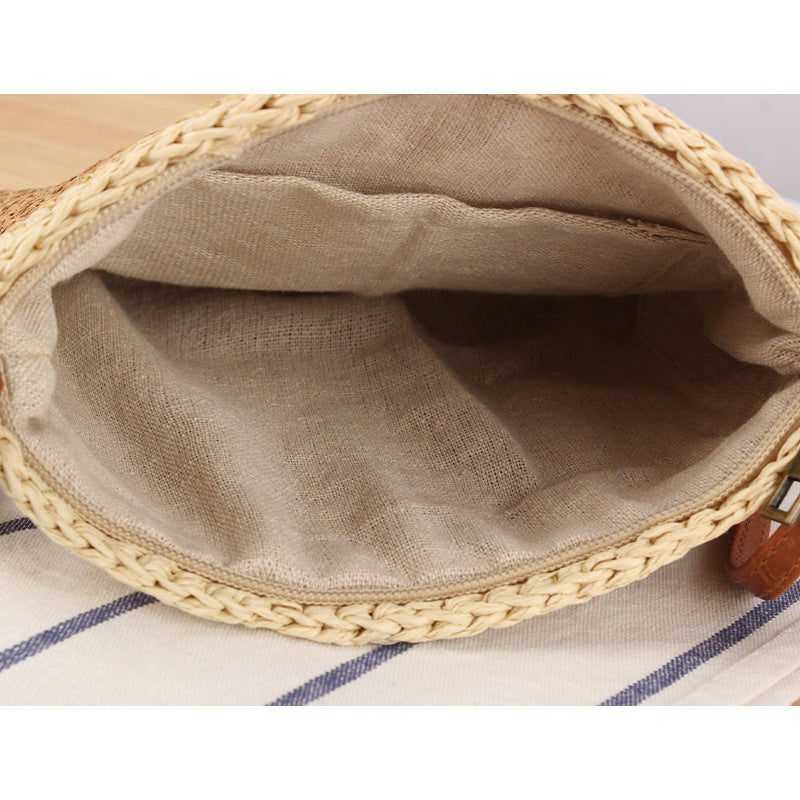 Handmade shoulder bag with tassels and leather accents LoungeYard — product view 3