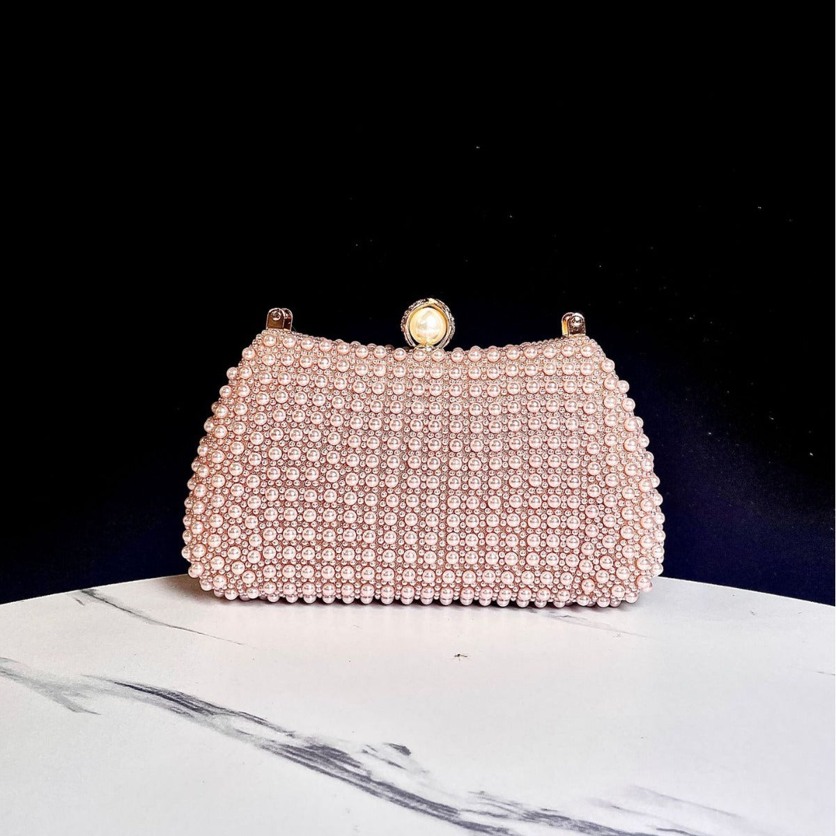 Pearl Beaded Evening Handbag — product view 3
