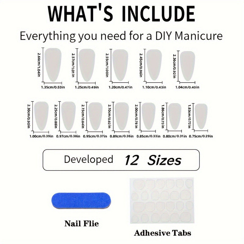 Artistic Floral Press-On Nail Set 1790736443 — product view 4