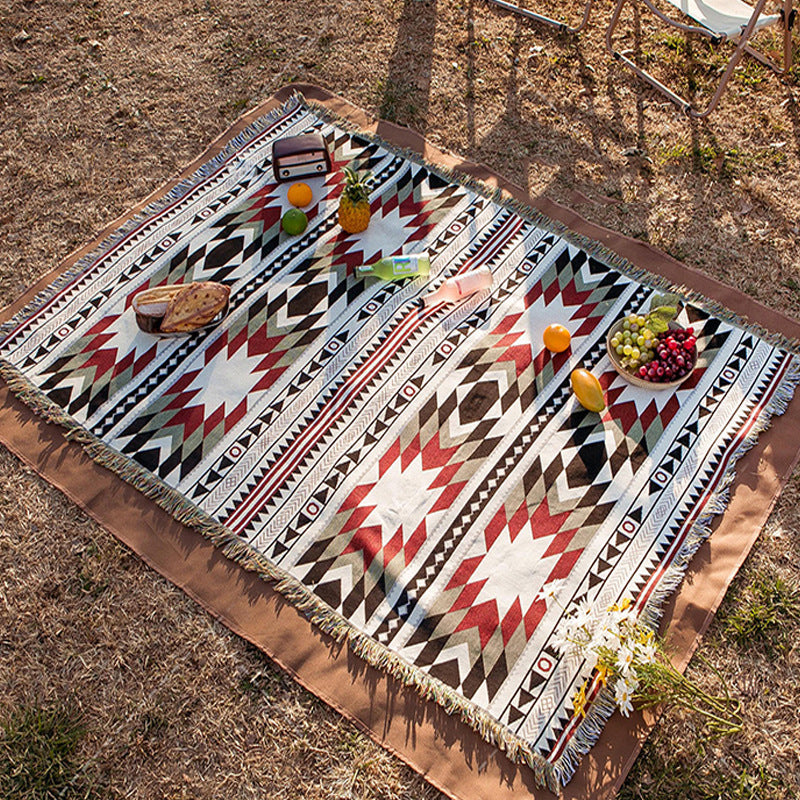 Tropical-Themed Artistic Tapestry Throw Blanket — product view 1