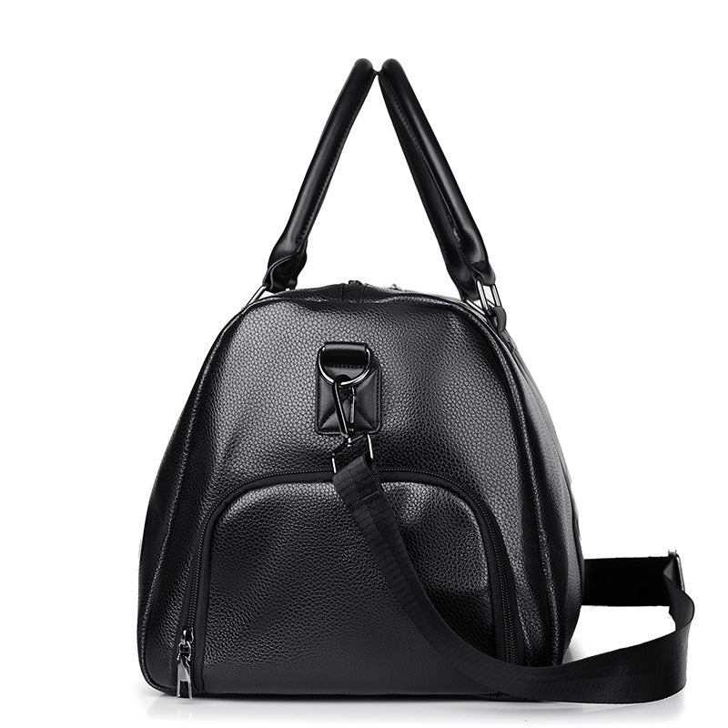 Premium Leather Weekend Duffel Bag LoungeYard — product view 2