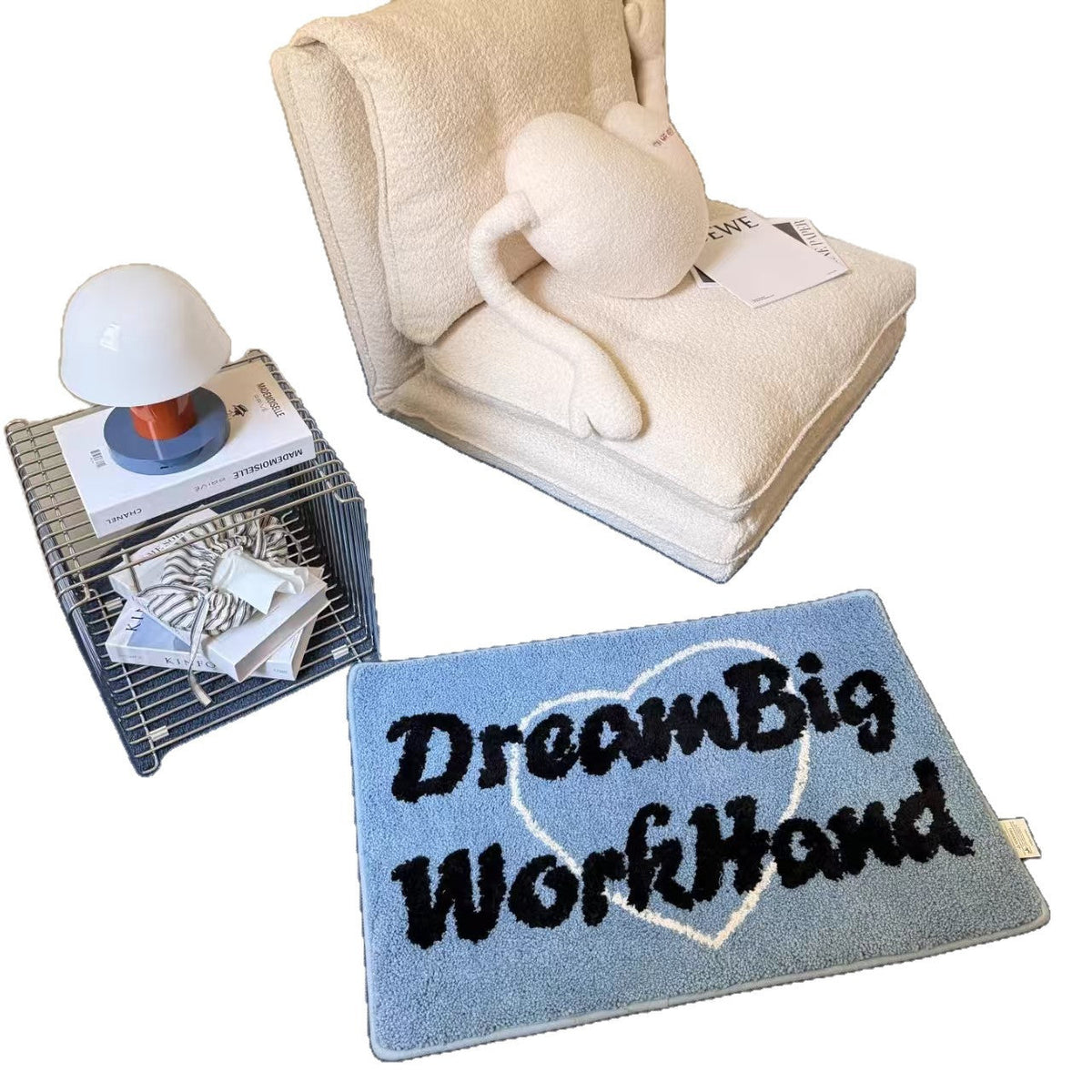 Inspirational Phrase Bath Mat Bowlift — product view 5