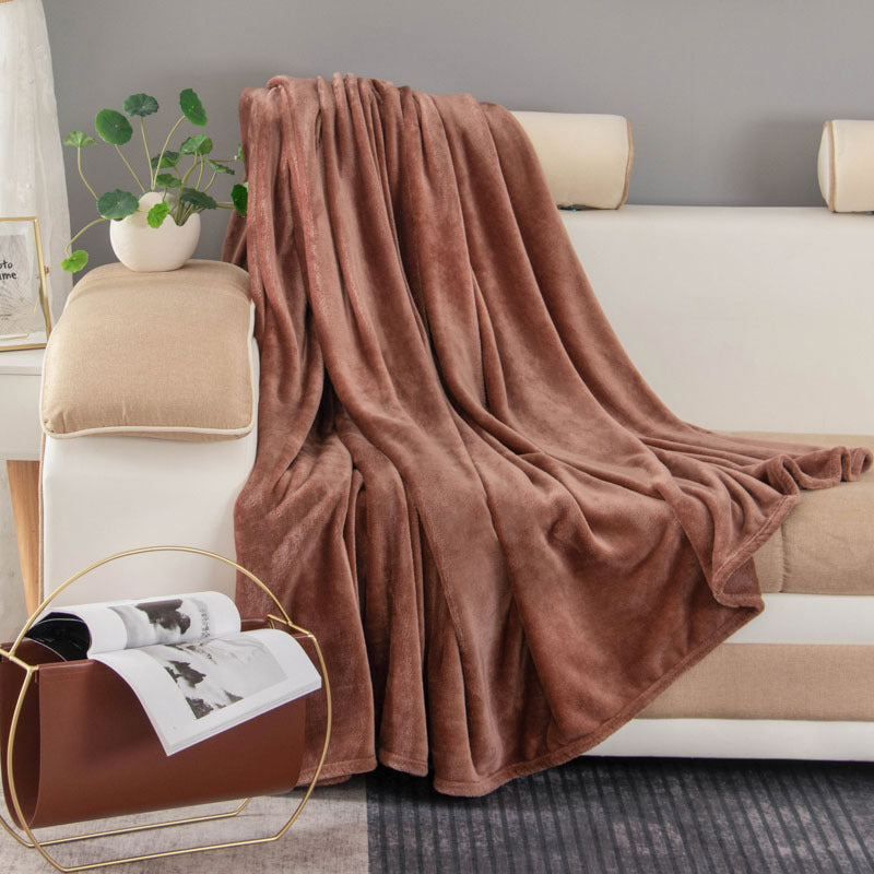 Ladies luxurious fleece blanket with soft texture LoungeYard — product view 7