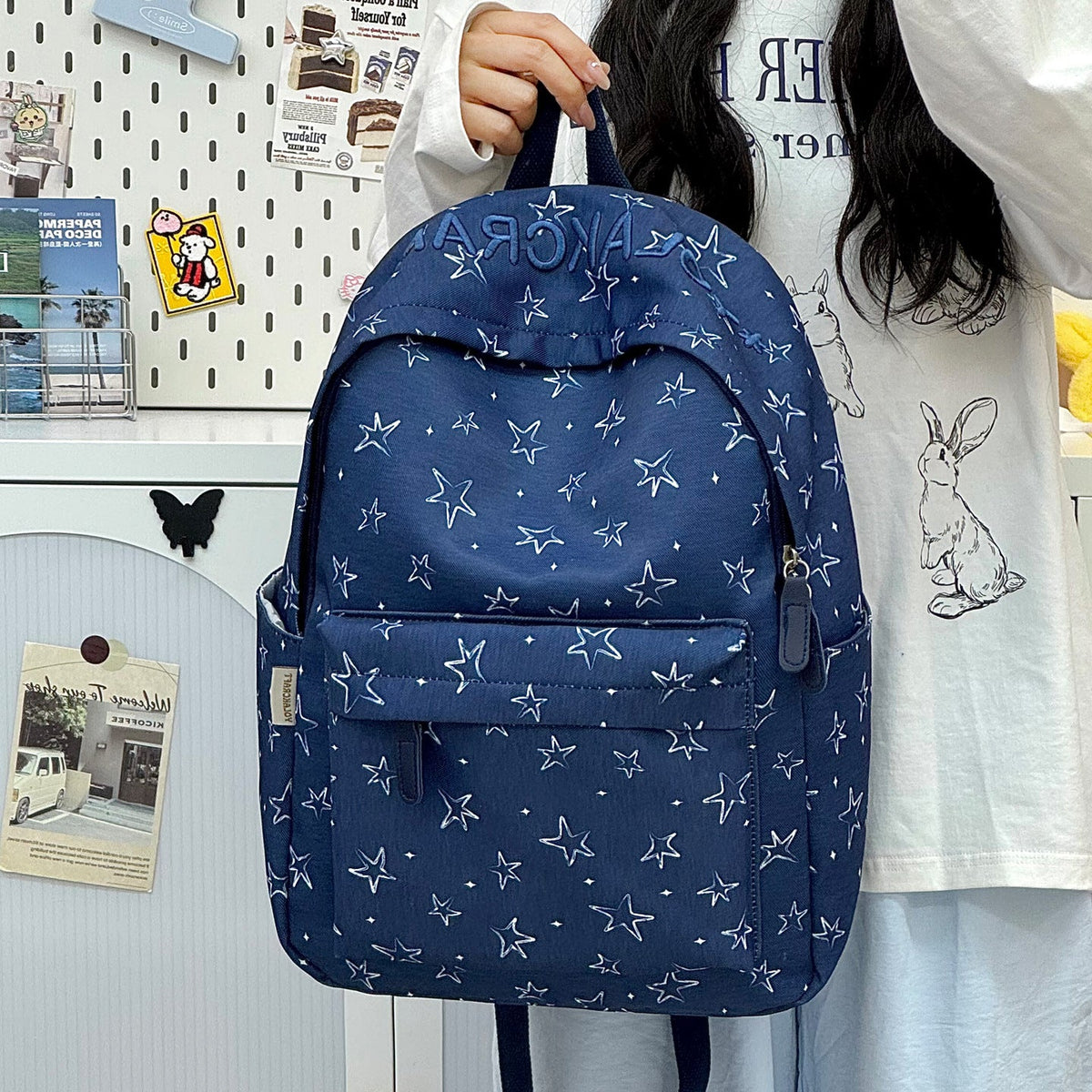Casual All-Occasion Star-Print Backpack LoungeYard — product view 2