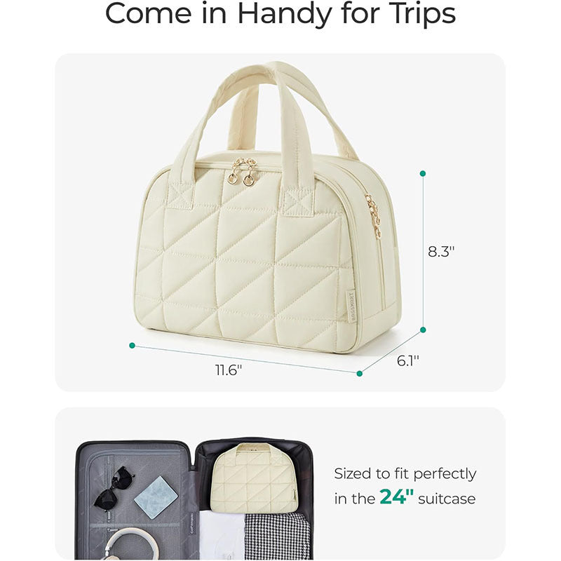 Cosmetic bag with padded interior compartment LoungeYard — product view 2