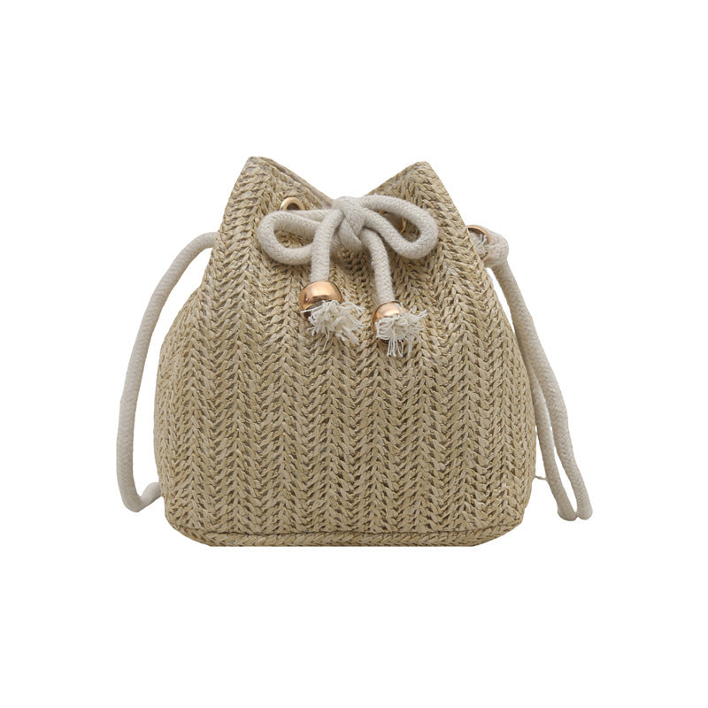 Bohemian Straw Bucket Bag LoungeYard — product view 5