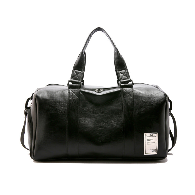 Premium Leather Weekender Duffle LoungeYard — product view 4