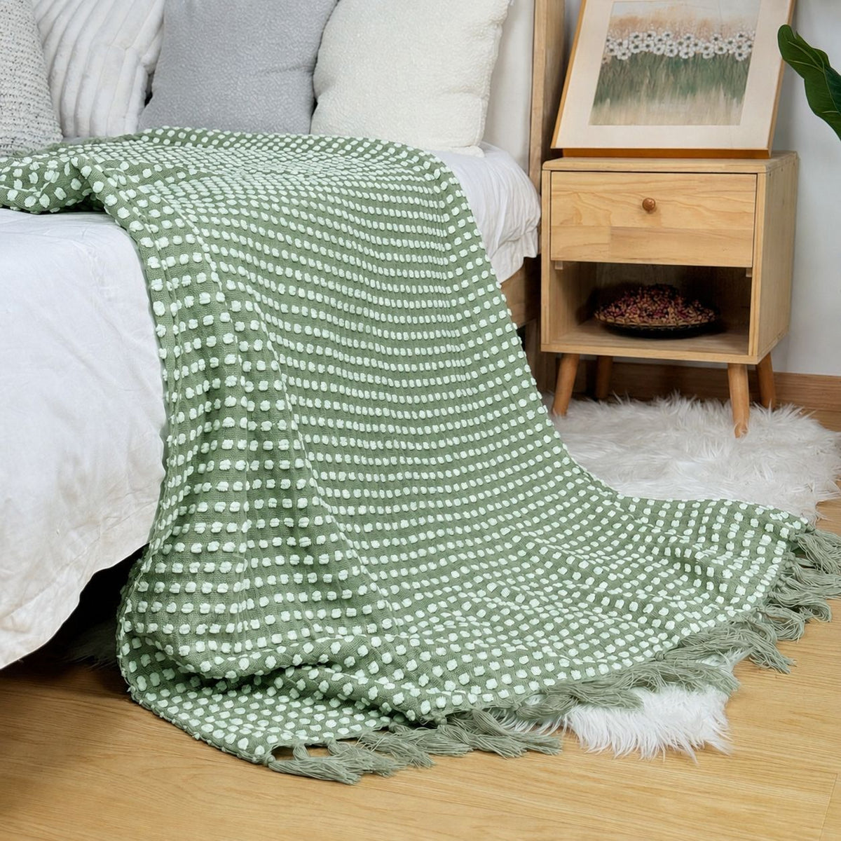 Cozy Textured Throw Blanket — product view 6