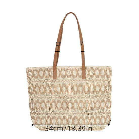 Structured Tote Bag Made of Woven Material LoungeYard — product view 4