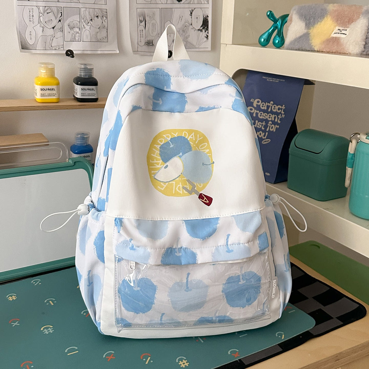 Playful Illustrated Lightweight Backpack LoungeYard — product view 6