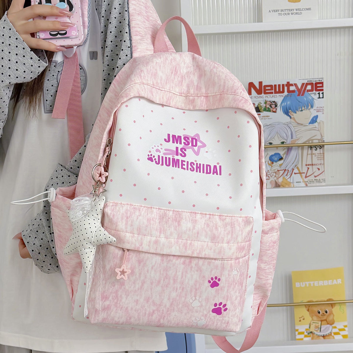 Whimsical Bunny-Ear Backpack LoungeYard — product view 2