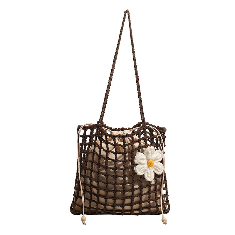 Handcrafted Crochet Boho Tote — product view 6