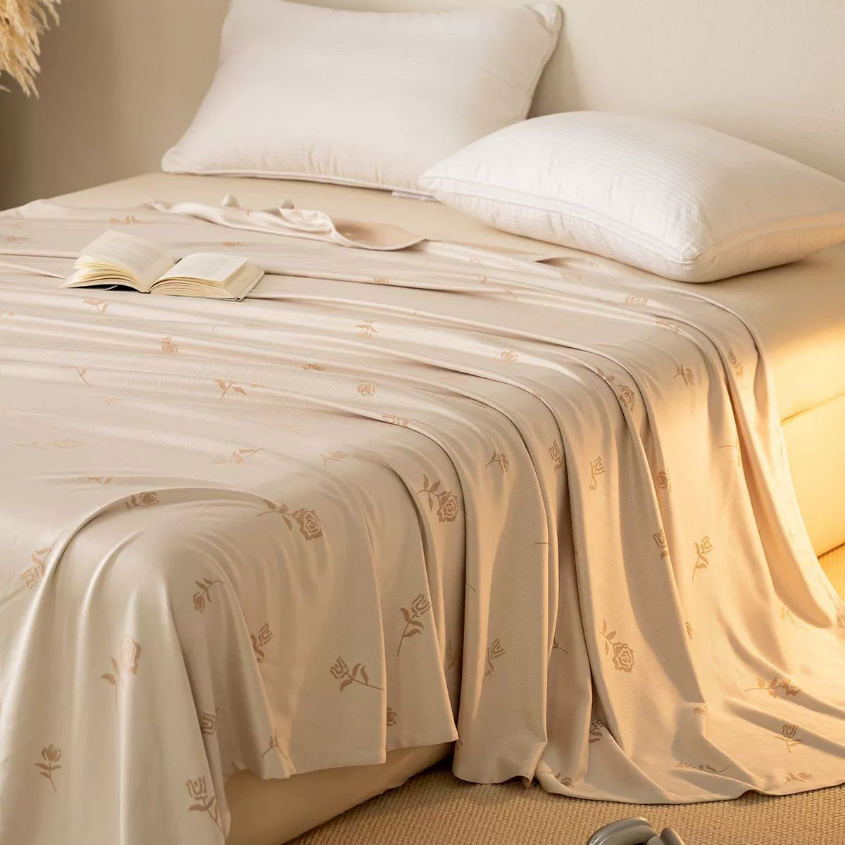 Women Satin Bedspread LoungeYard — product view 6