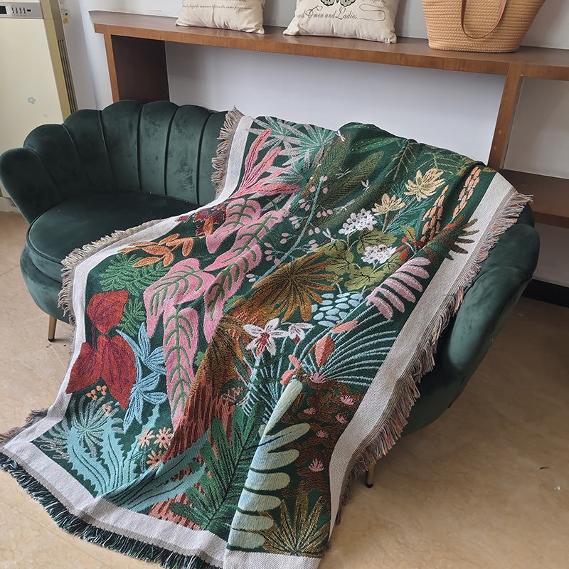Artistic Woven Tapestry Blanket — product view 4