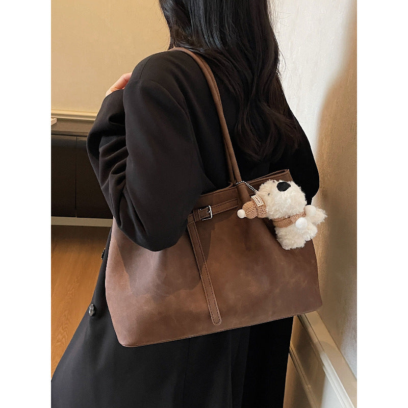 Premium Soft Leather Tote Bag LoungeYard — product view 4