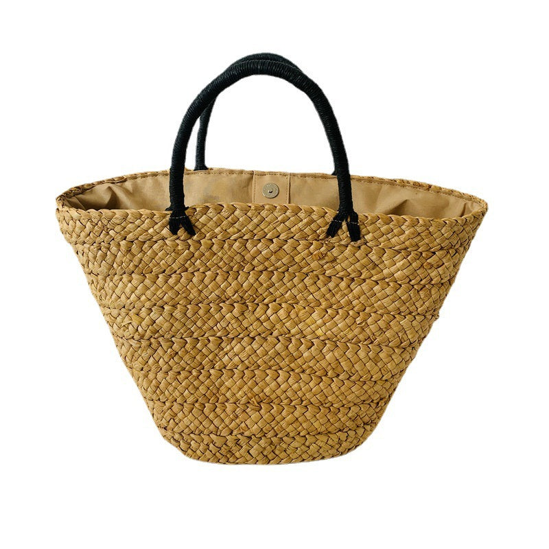 Handmade straw market bag LoungeYard — product view 4