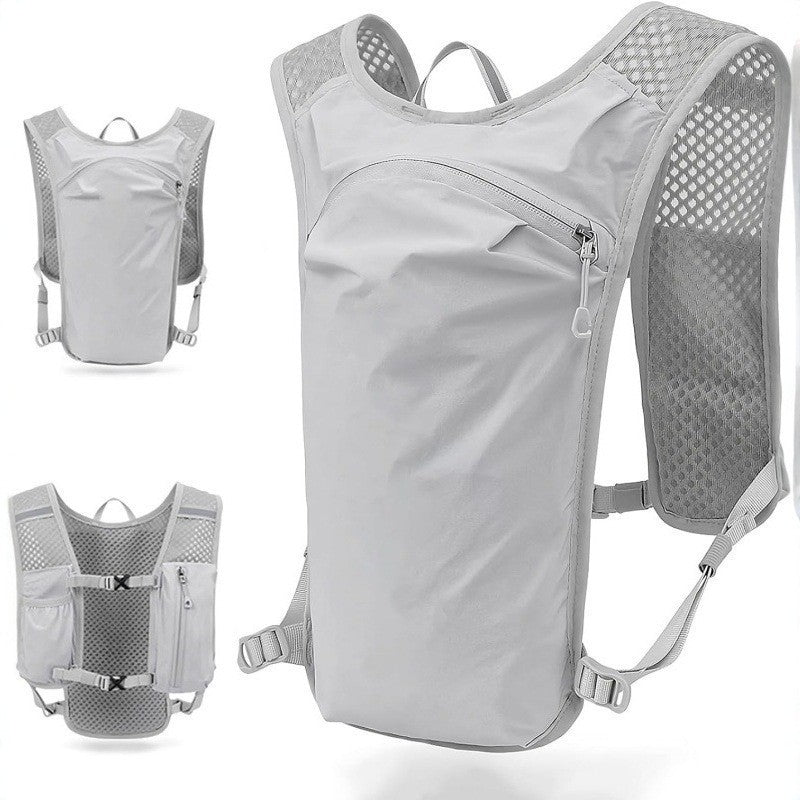 Sporty hydration backpack with breathable mesh back LoungeYard — product view 1