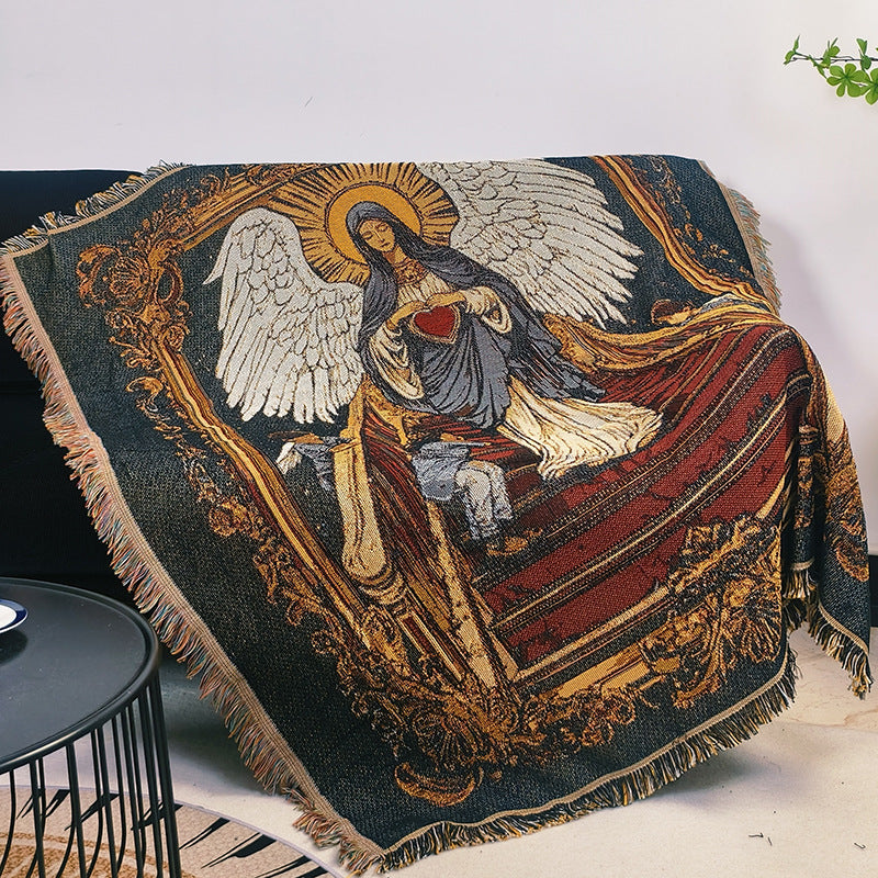 Artistic Religious Tapestry Throw Blanket — product view 1