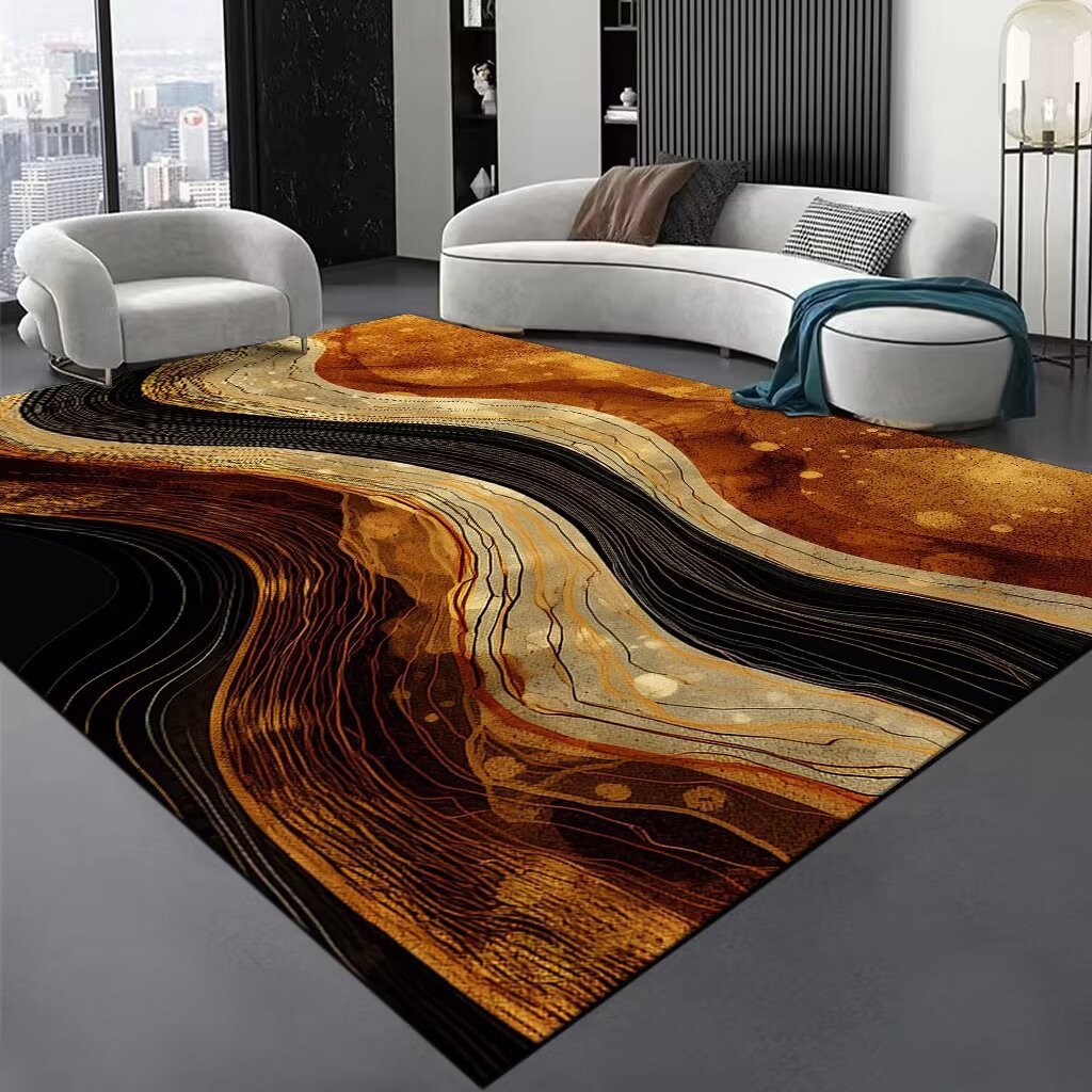 Artistic Pattern Area Rug Bowlift — product view 2
