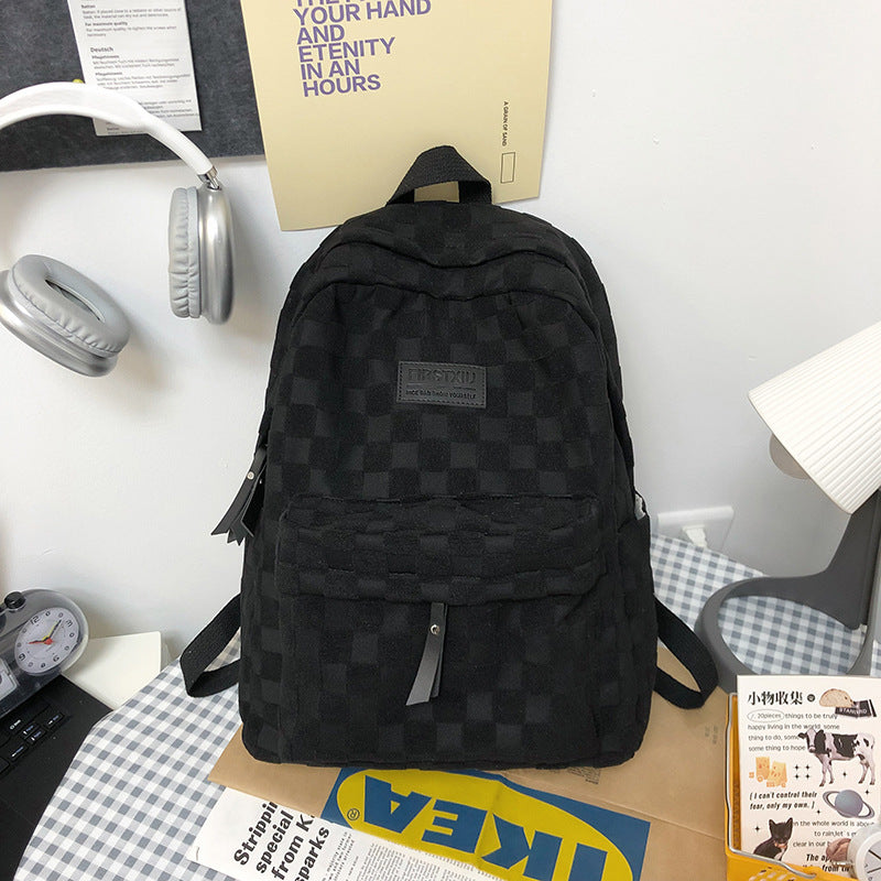 Classic Checked Patterned Backpack LoungeYard — product view 7