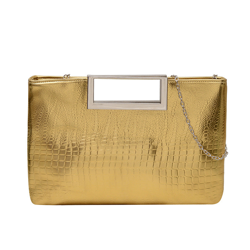Elegant Croc-Embossed Evening Clutch — product view 3