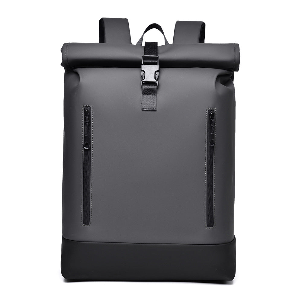 Stylish Waterproof Rolltop Backpack LoungeYard — product view 3