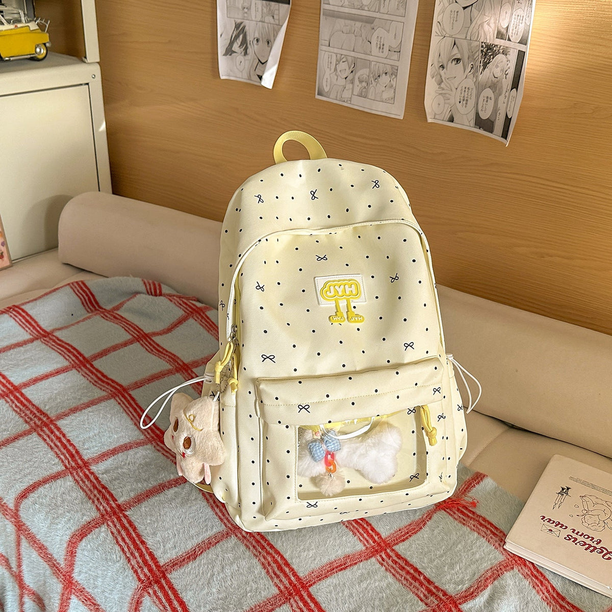 Cute Polka Dot Backpack LoungeYard — product view 7