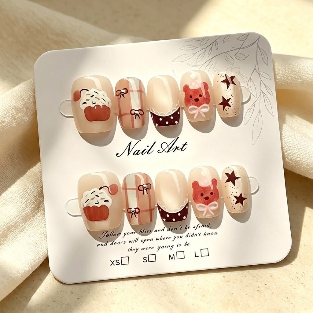 Whimsical Cupcake-Themed Press-On Nails — product view 7