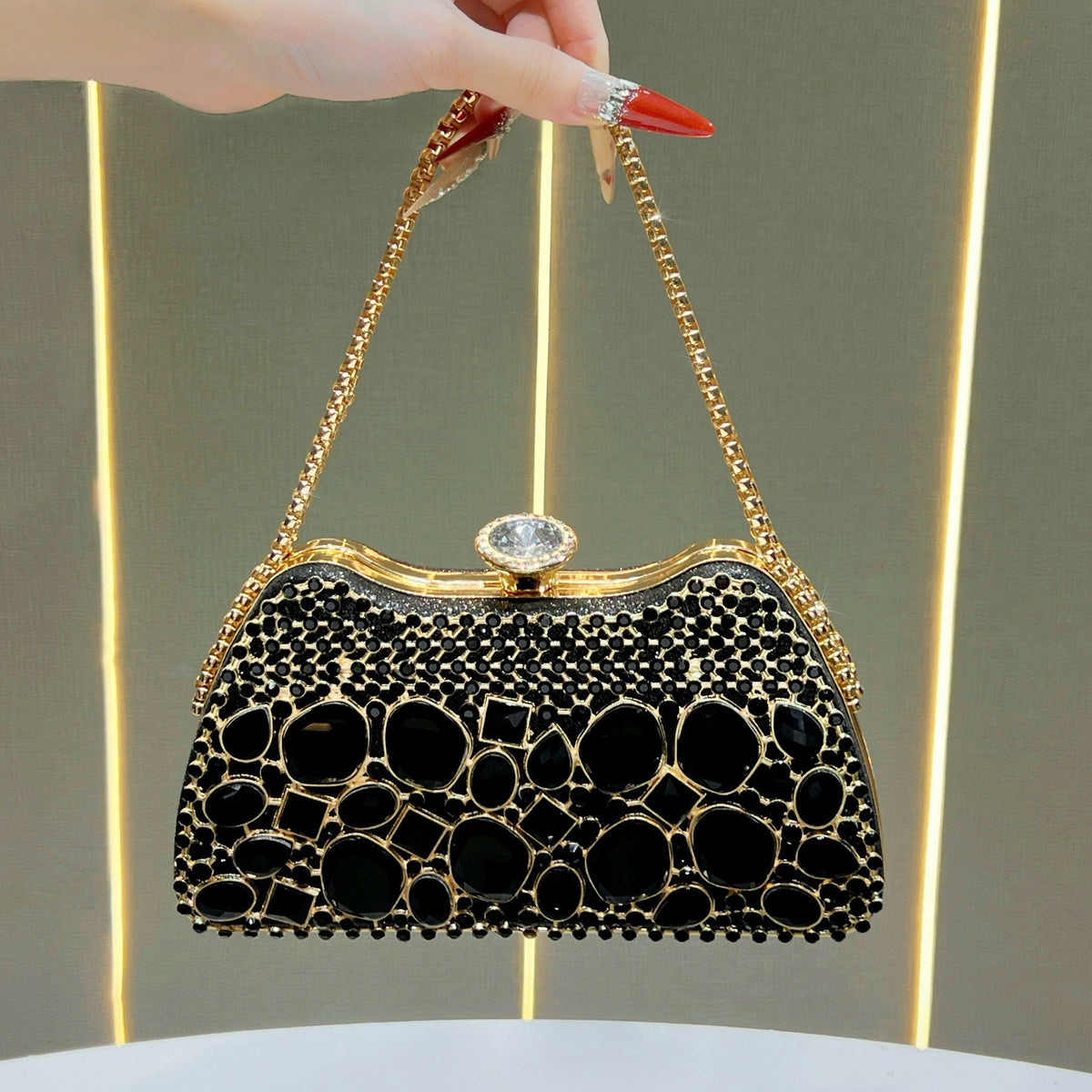Decorative Handheld Evening Clutch — product view 1